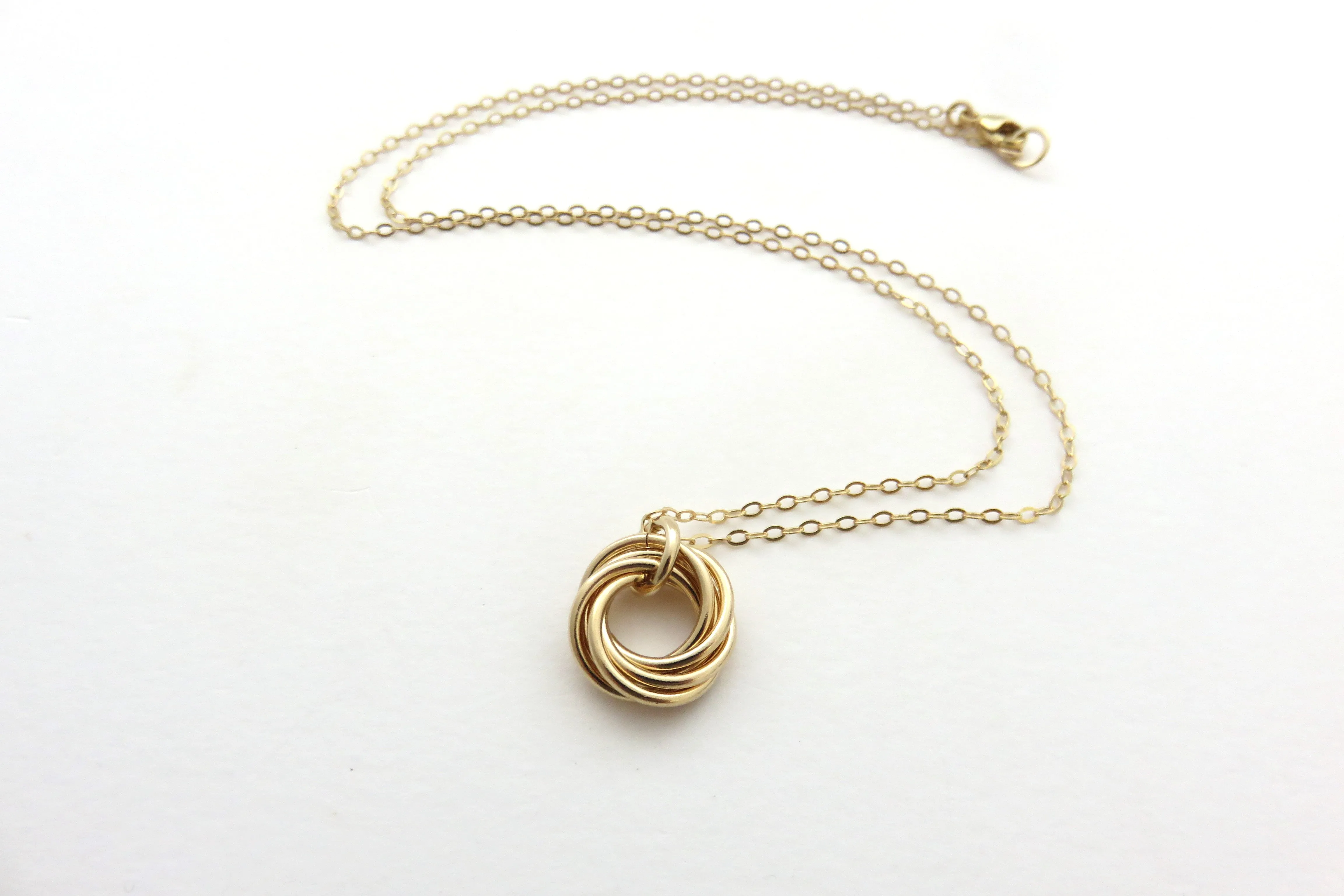 60th Birthday Necklace | Gold Filled Ring Necklace | 60th Birthday Gifts for Her
