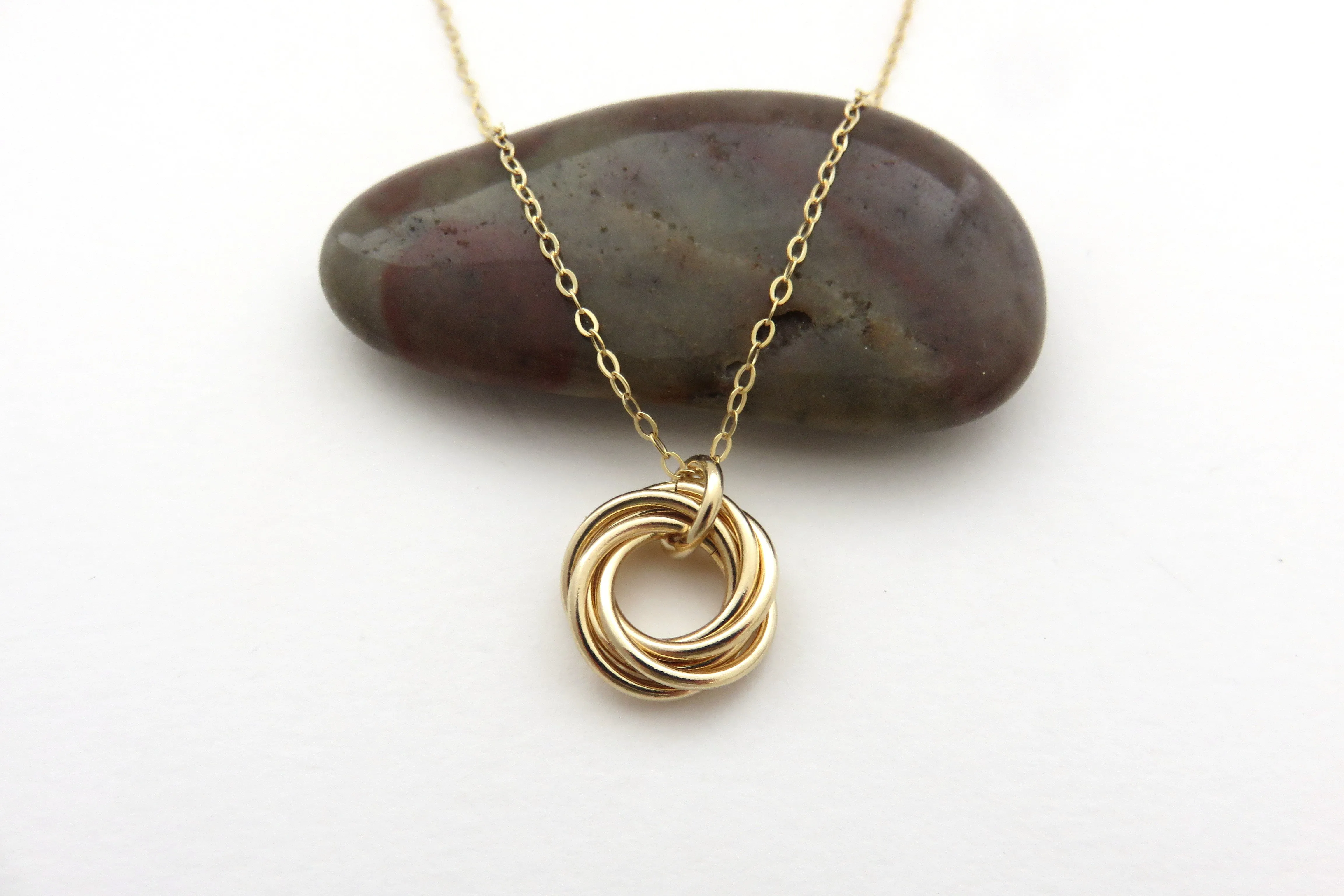 60th Birthday Necklace | Gold Filled Ring Necklace | 60th Birthday Gifts for Her