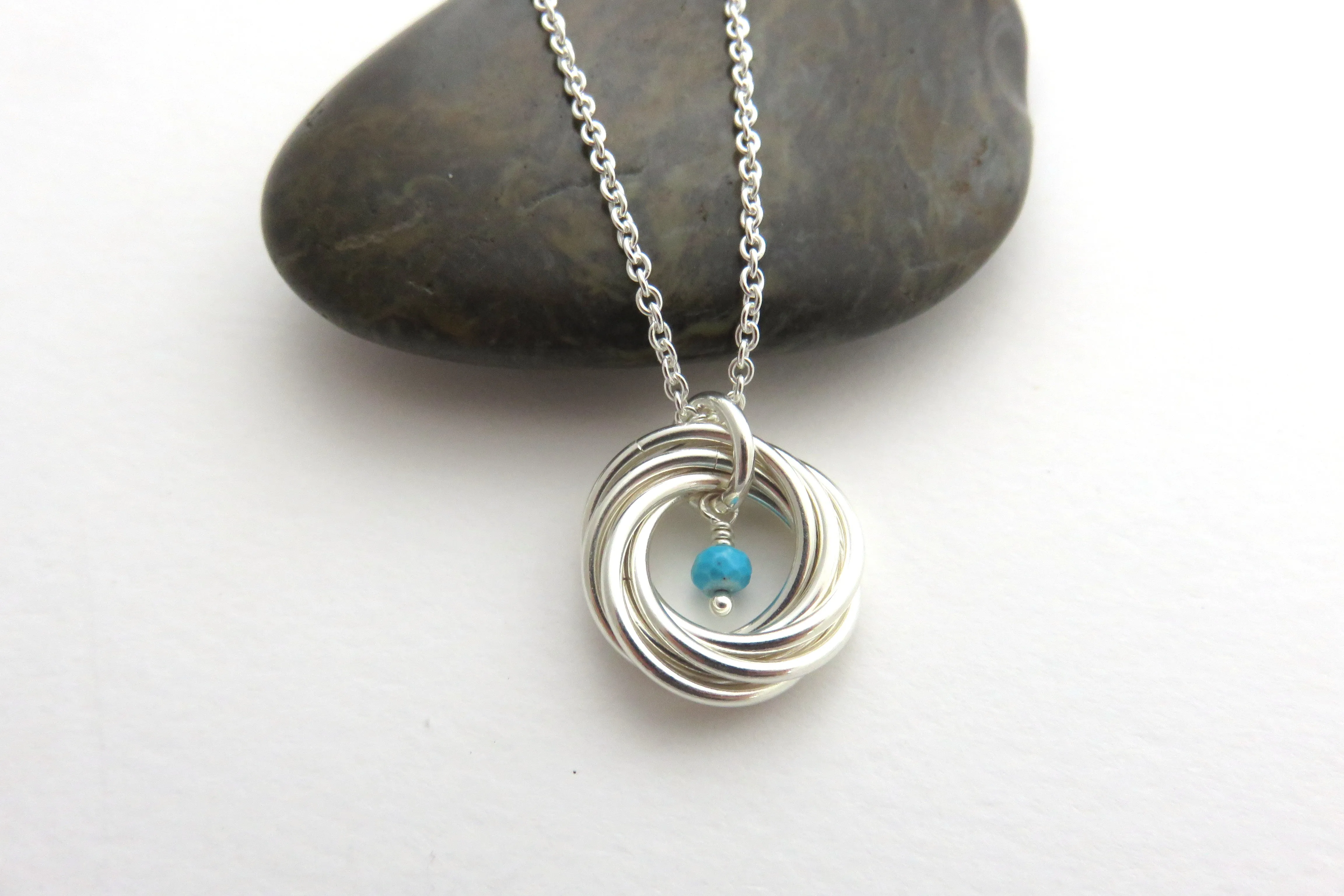70th Birthday Necklace | Sterling Silver Birthstone Necklace | 70th Birthday Gifts
