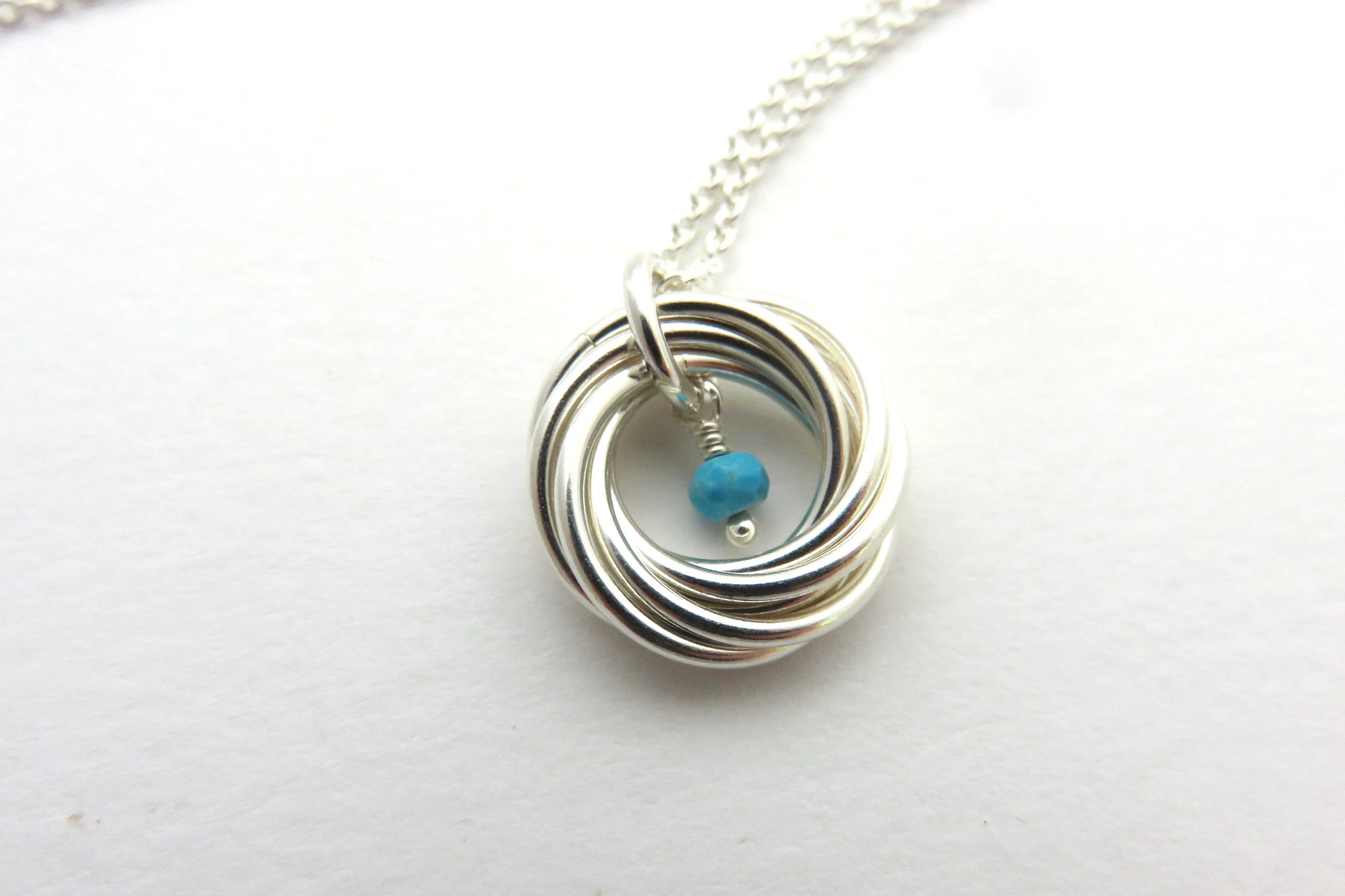70th Birthday Necklace | Sterling Silver Birthstone Necklace | 70th Birthday Gifts