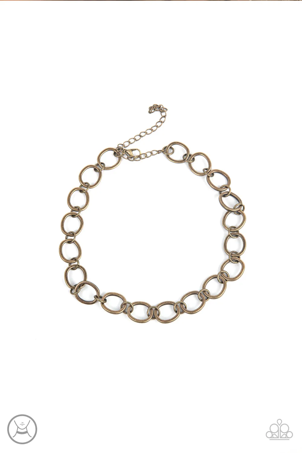 90's Nostalgia - Brass Choker Necklace