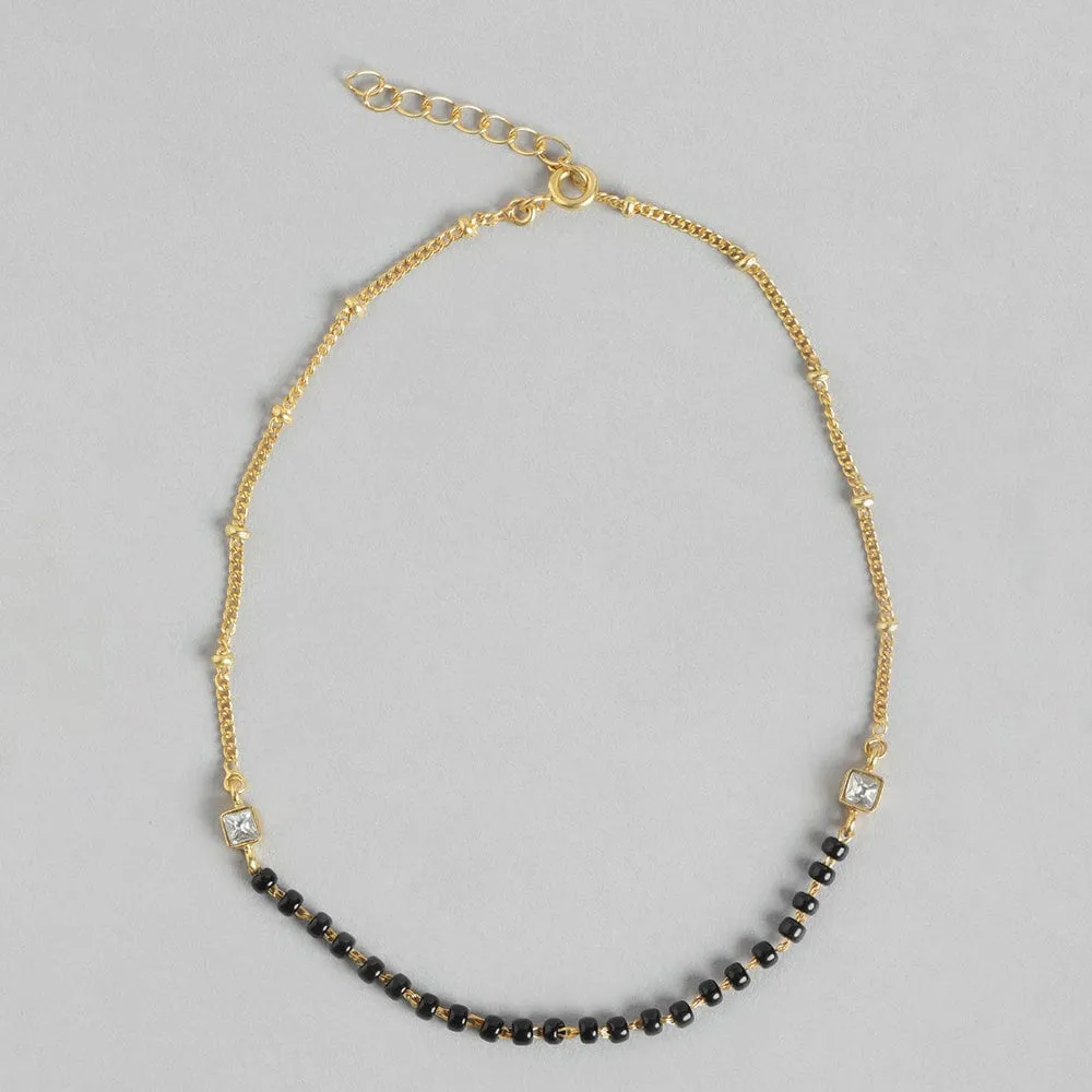 92.5 Sterling Silver Gold plated Anklet