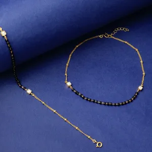 92.5 Sterling Silver Gold plated Anklet