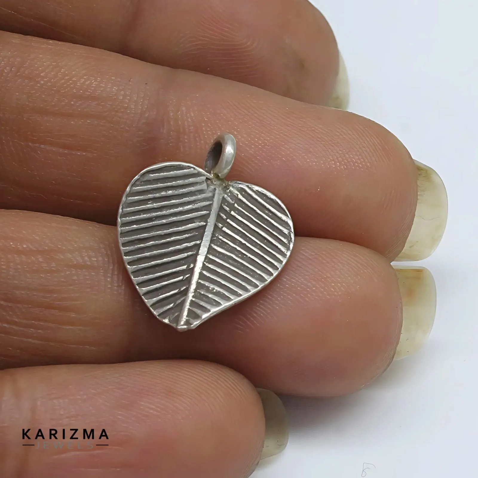 925 Sterling Silver handmade Oxidized twisted leaf with black thread Women single Anklet