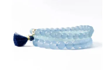 Addison Set of Three Glass and Crystal Stretch Bracelets