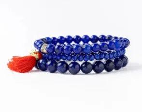 Addison Set of Three Glass and Crystal Stretch Bracelets