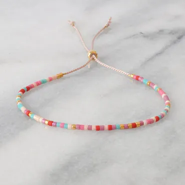 Adjustable Beaded String Bracelets