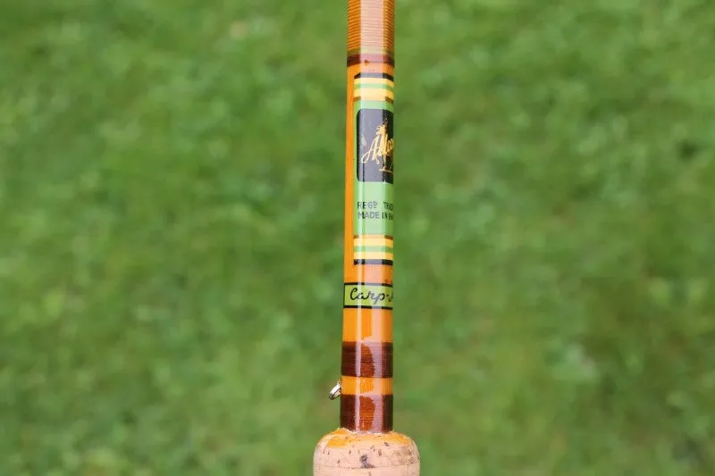 Allcock Carp-Avon Twin Tipped Vintage Split Cane Carp Fishing Rod.