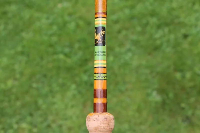 Allcock Carp-Avon Twin Tipped Vintage Split Cane Carp Fishing Rod.