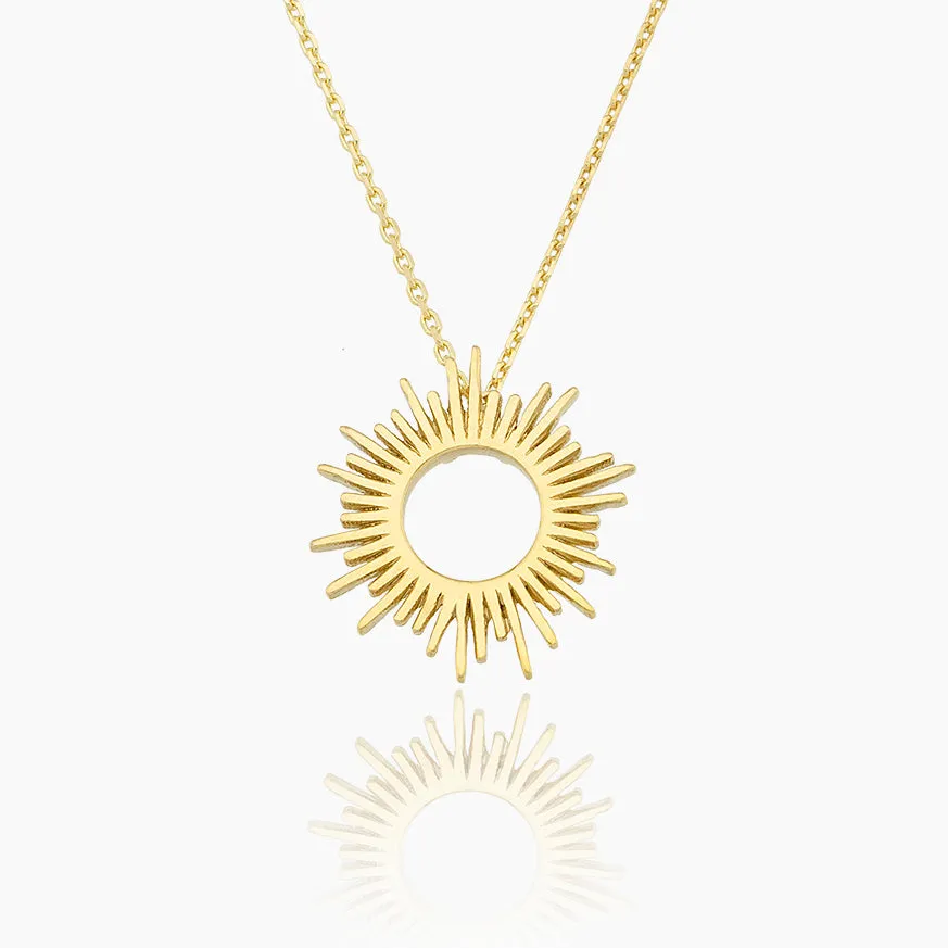 Al'Oro Open Sun Necklace