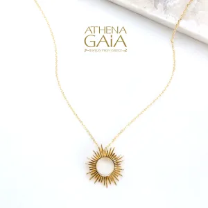 Al'Oro Open Sun Necklace