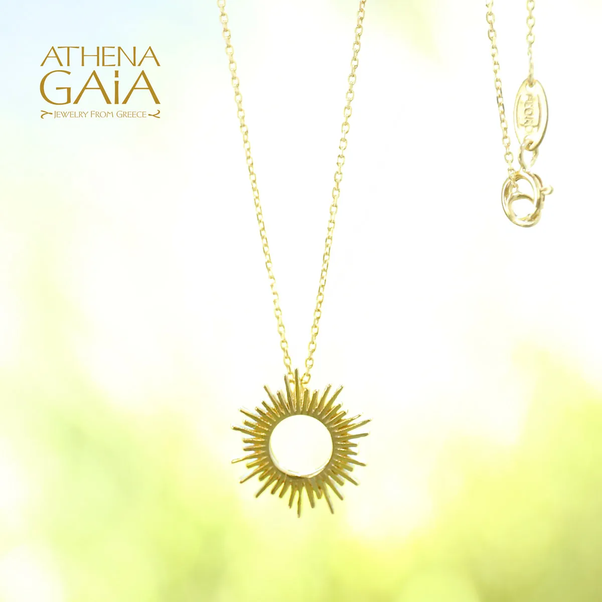 Al'Oro Open Sun Necklace