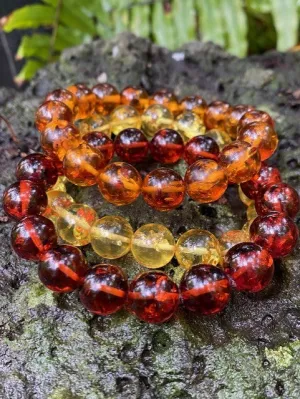Amber Beaded men's bracelets 12 mm