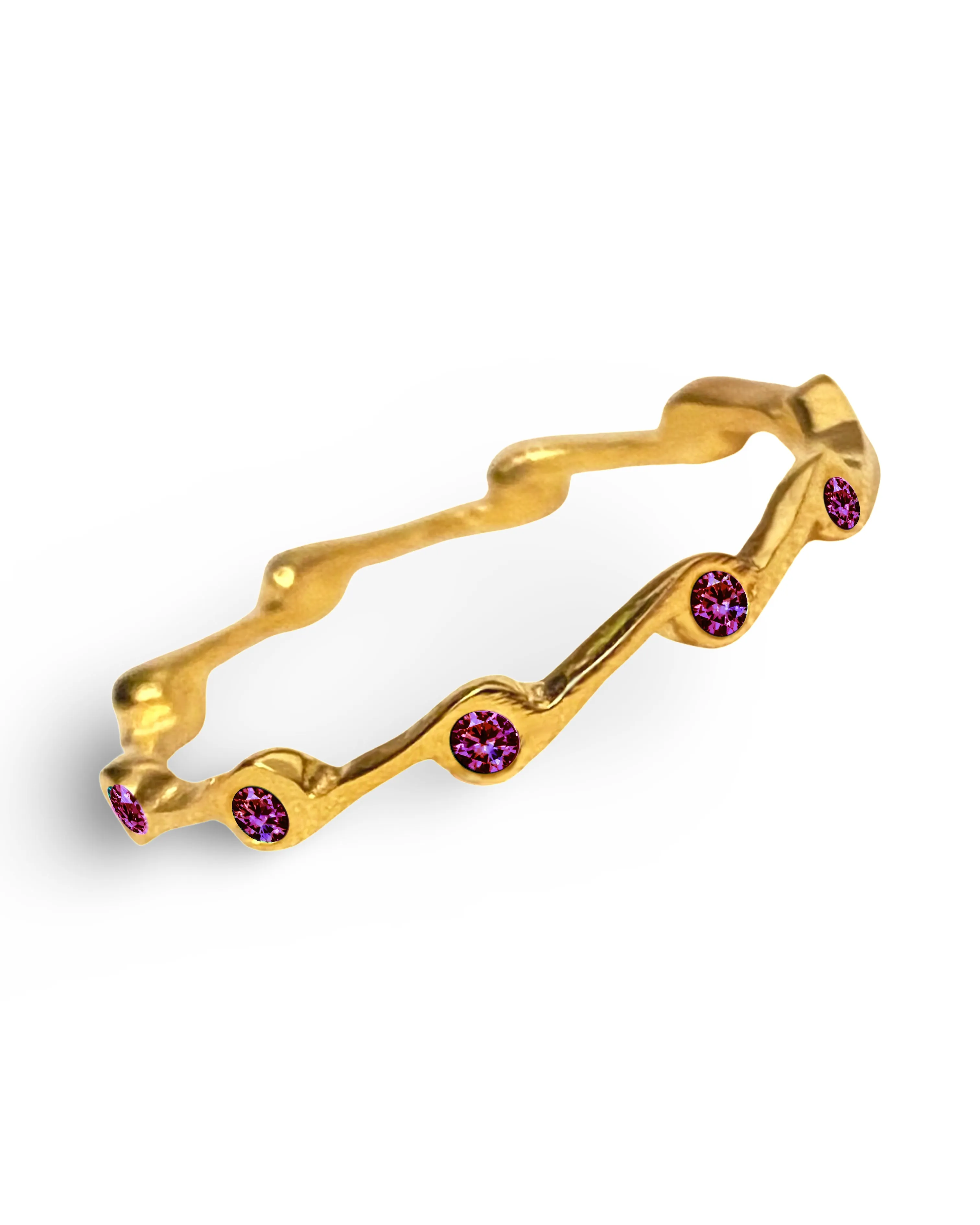 Amethyst Birthstone Stacker Ring by The Urban Charm