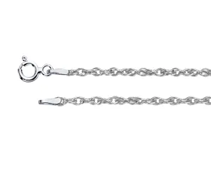 Anti-Tarnish Double Rope Sterling Silver 1.3mm Chain