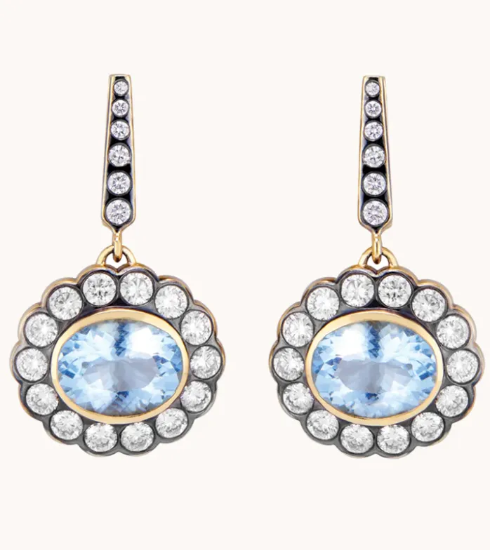 Aquamarine Alexandra Earrings