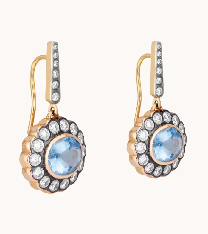 Aquamarine Alexandra Earrings
