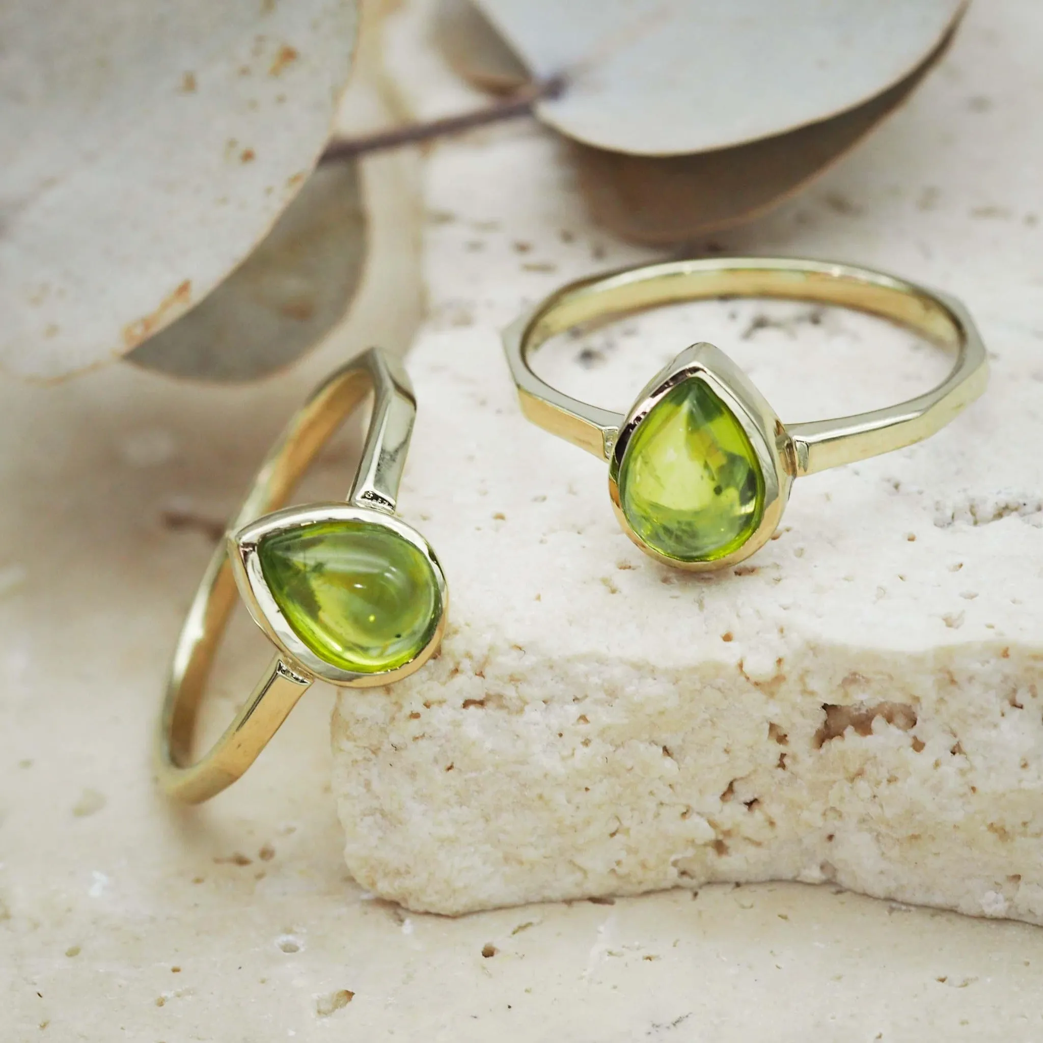 August Birthstone Ring - Peridot