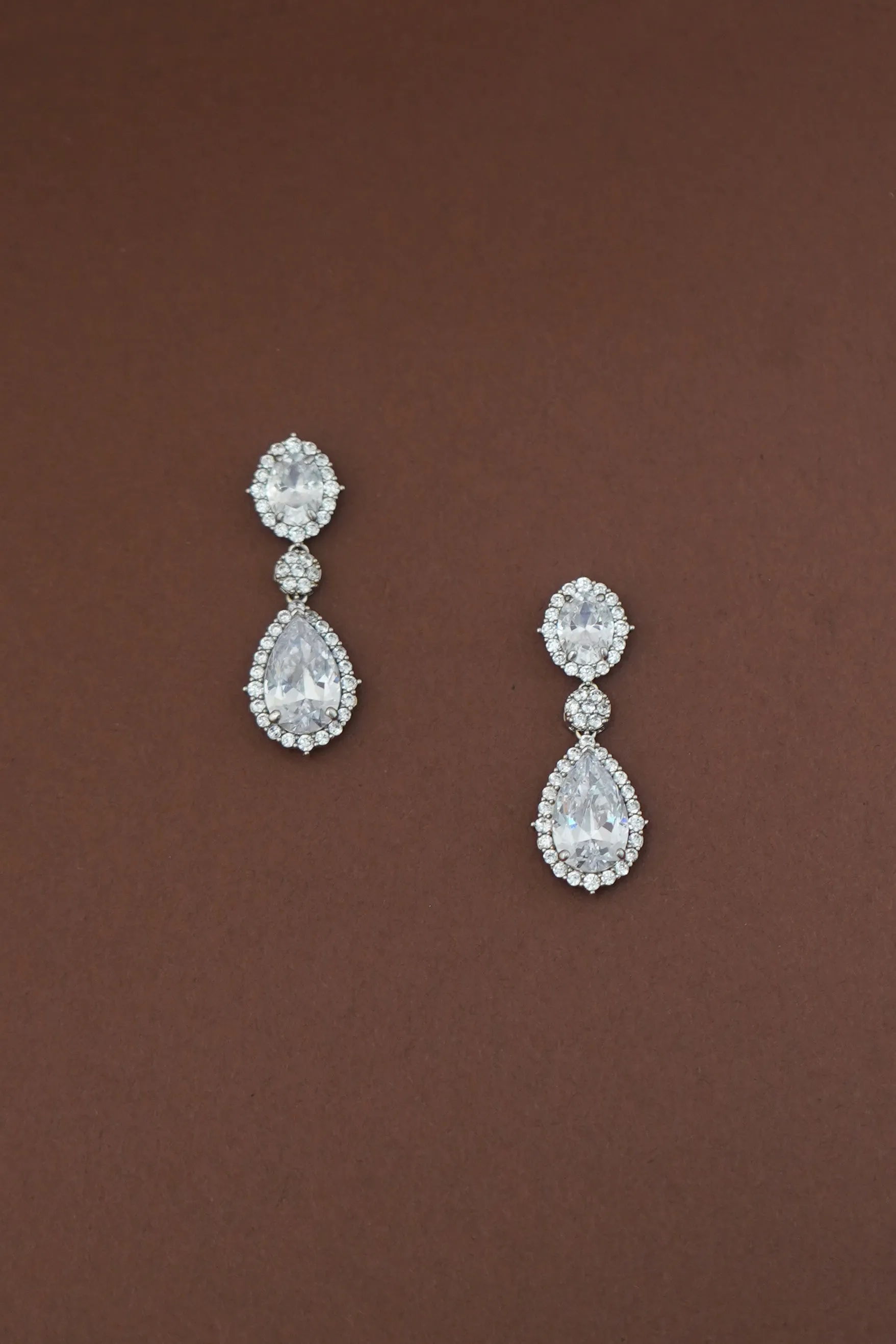 AWE Simulated Diamond Drop Earrings