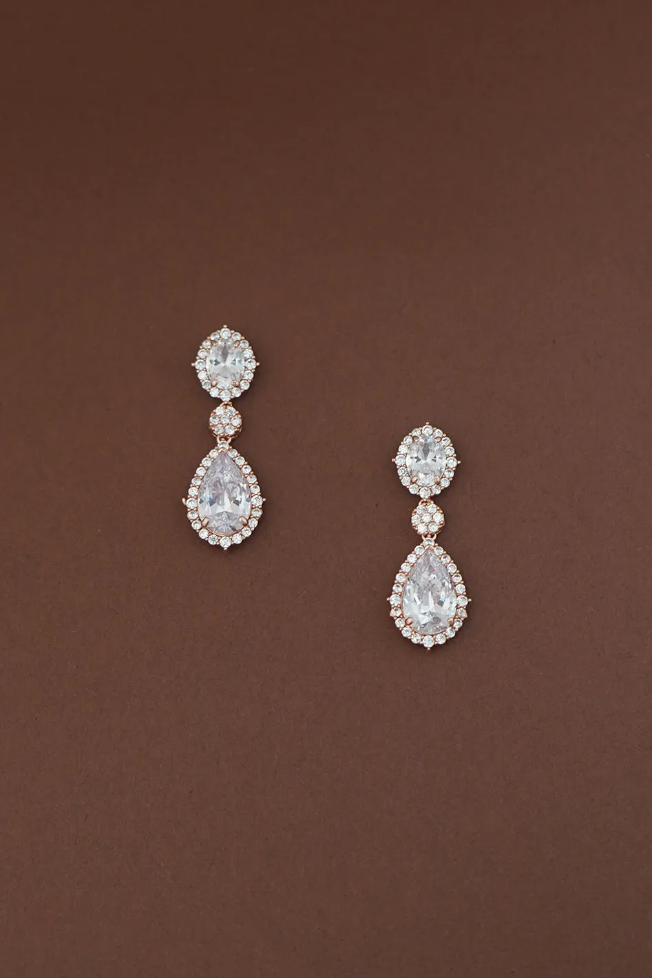 AWE Simulated Diamond Drop Earrings