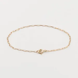 Baby Paperclip Chain Anklet