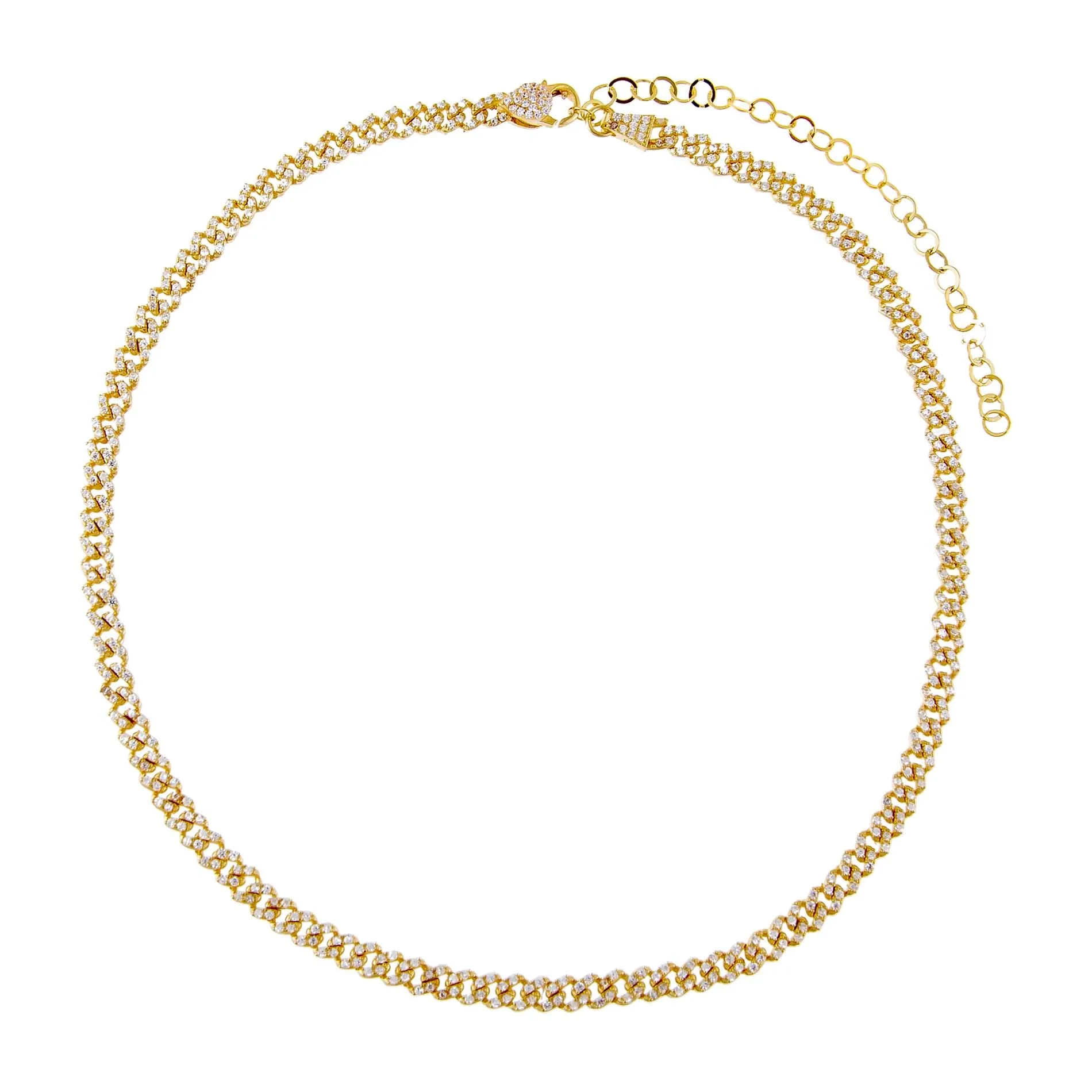 Baby Pavé Cuban Link Choker