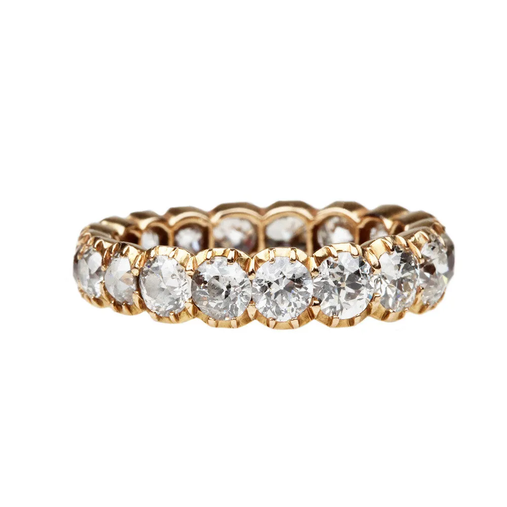 Bell & Bird Signature Cutaway Diamond Eternity Band with Old European Cut Diamonds