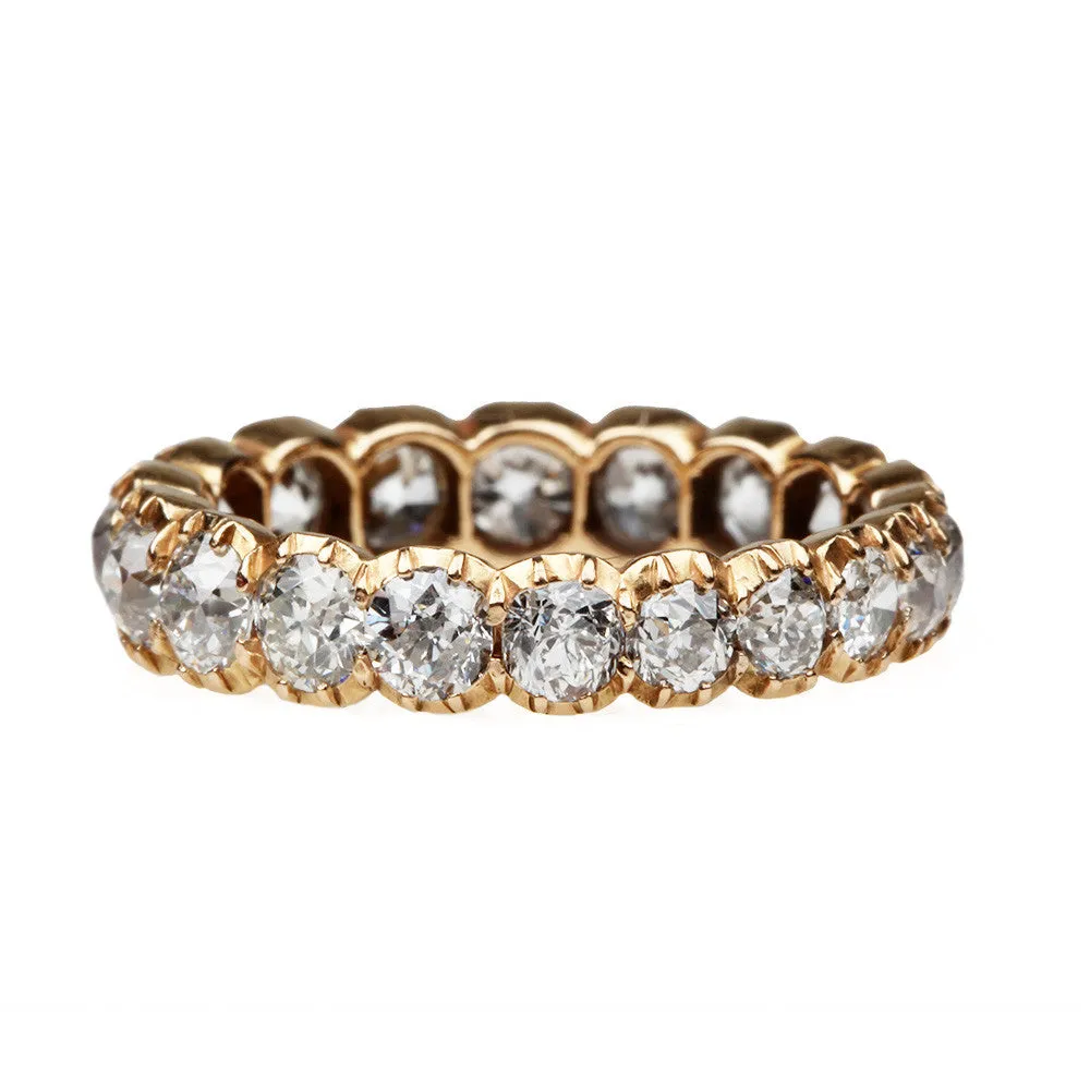 Bell & Bird Signature Cutaway Diamond Eternity Band with Old European Cut Diamonds