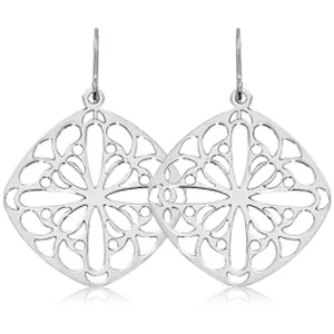 Ben Garelick Sterling Silver Lace Drop Earrings