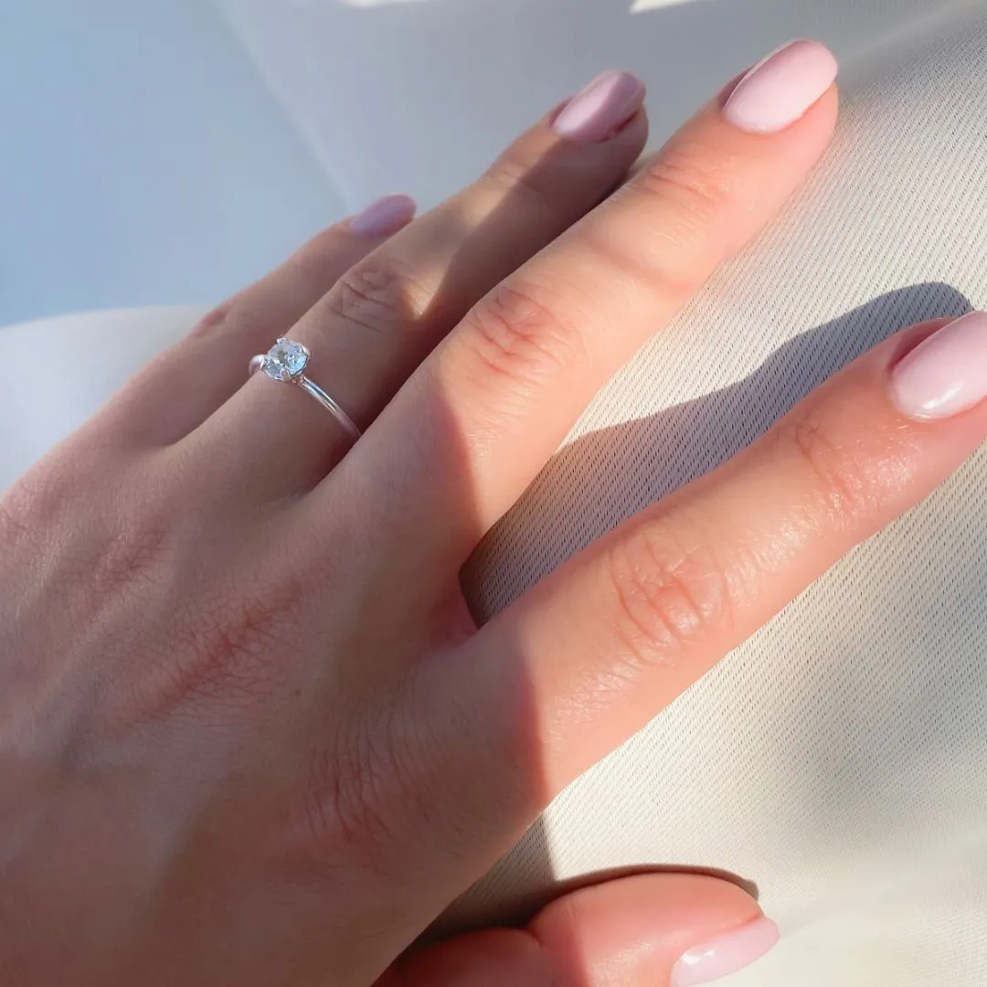 Birthstone Adjustable Stacking Ring