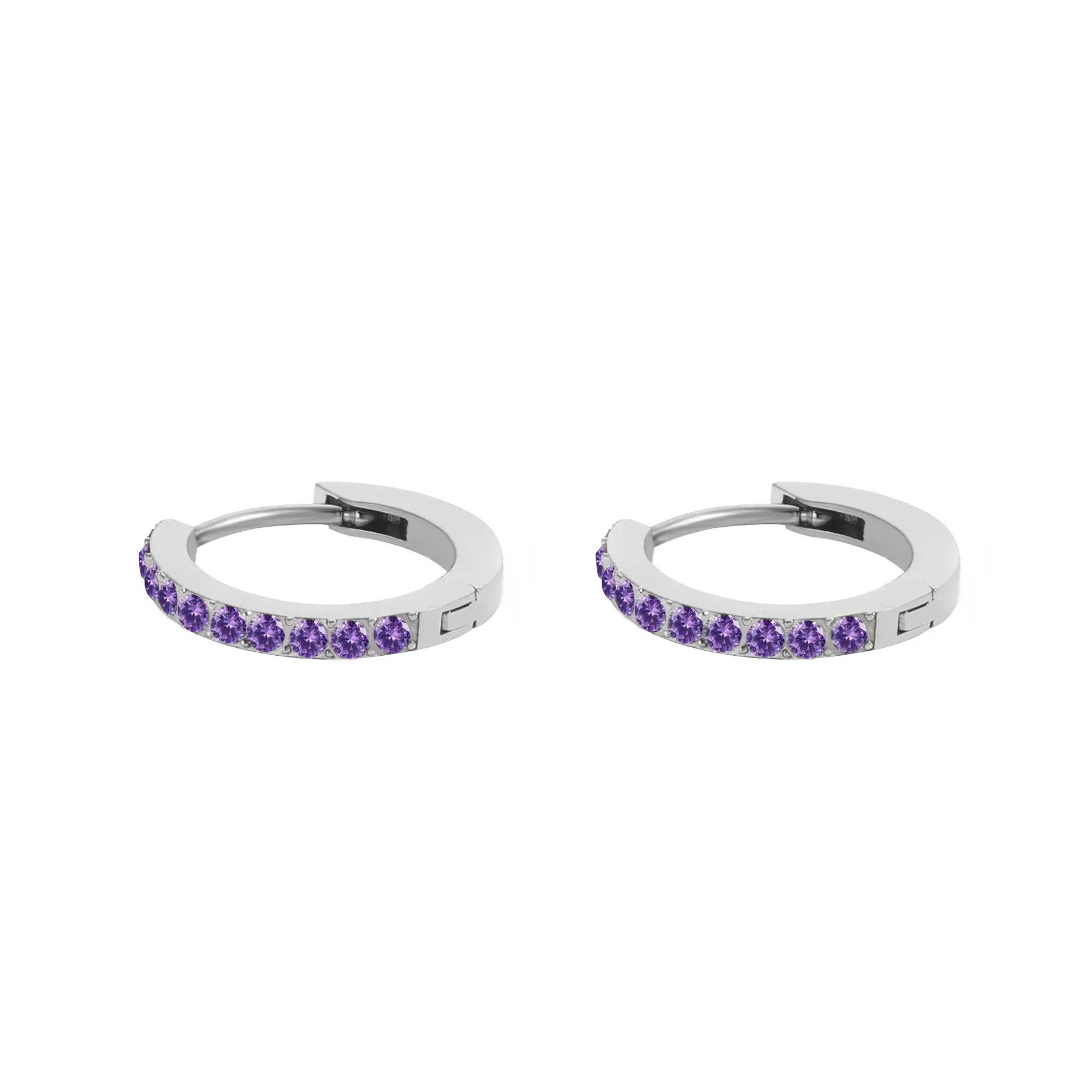 Birthstone Hoops- GOLD SEPTEMBER