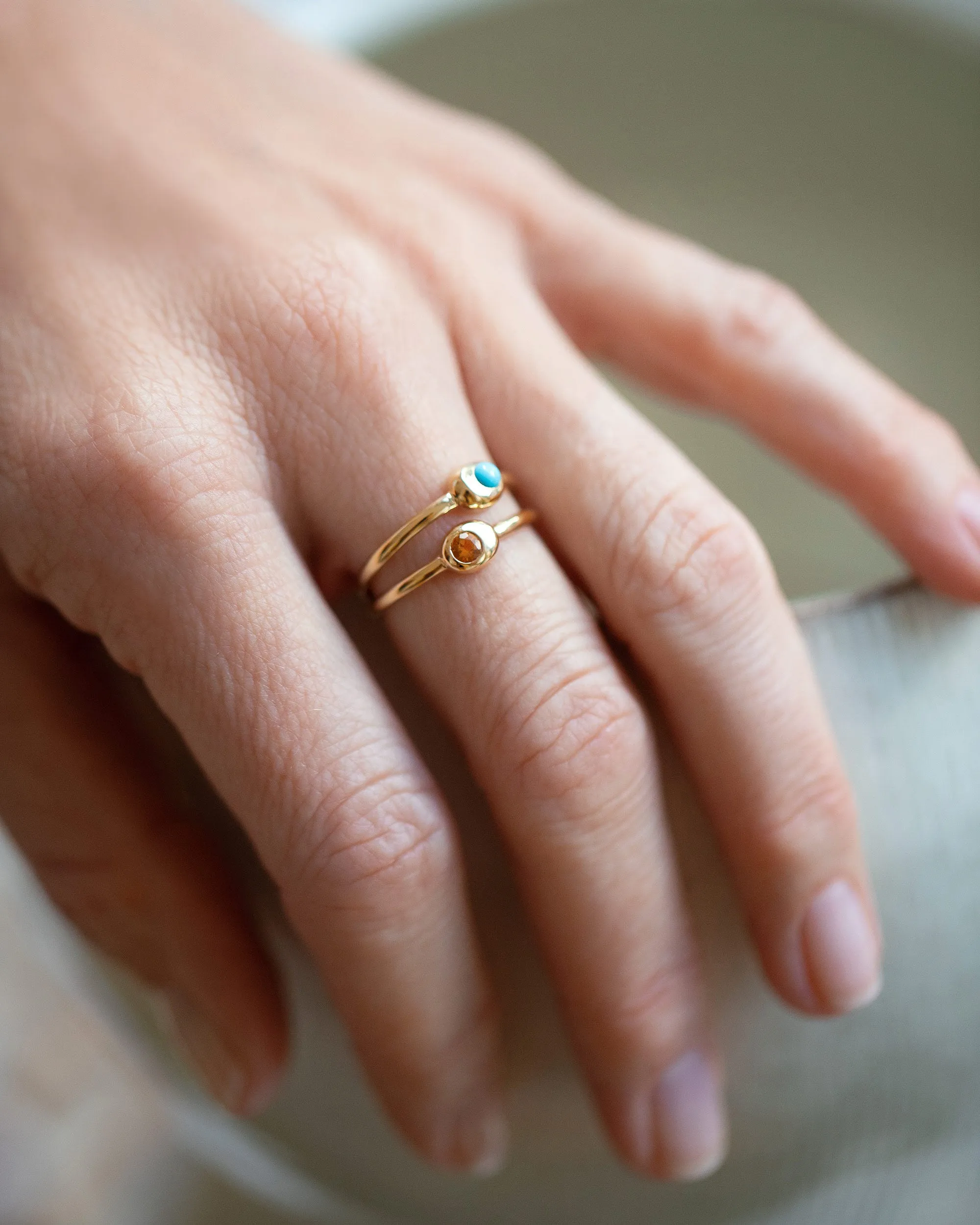 Birthstone Level Ring