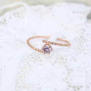 Birthstone Ring Engagement Jewelry Handmade