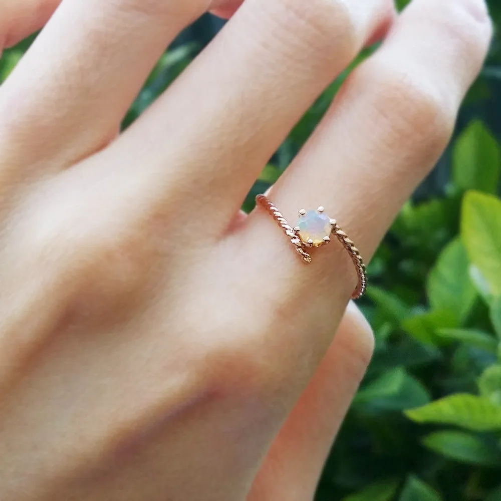 Birthstone Ring Engagement Jewelry Handmade