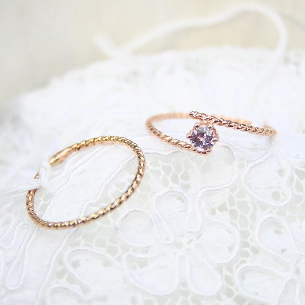 Birthstone Ring Engagement Jewelry Handmade