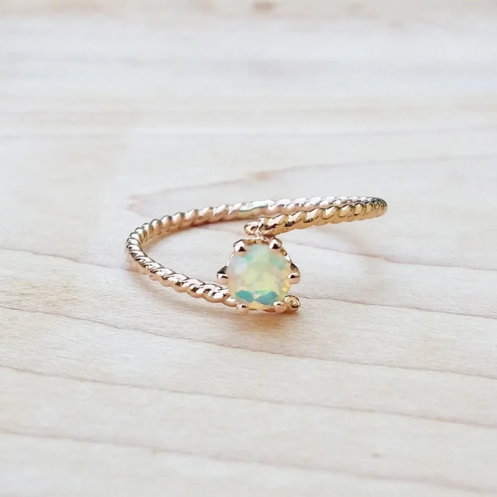 Birthstone Ring Engagement Jewelry Handmade