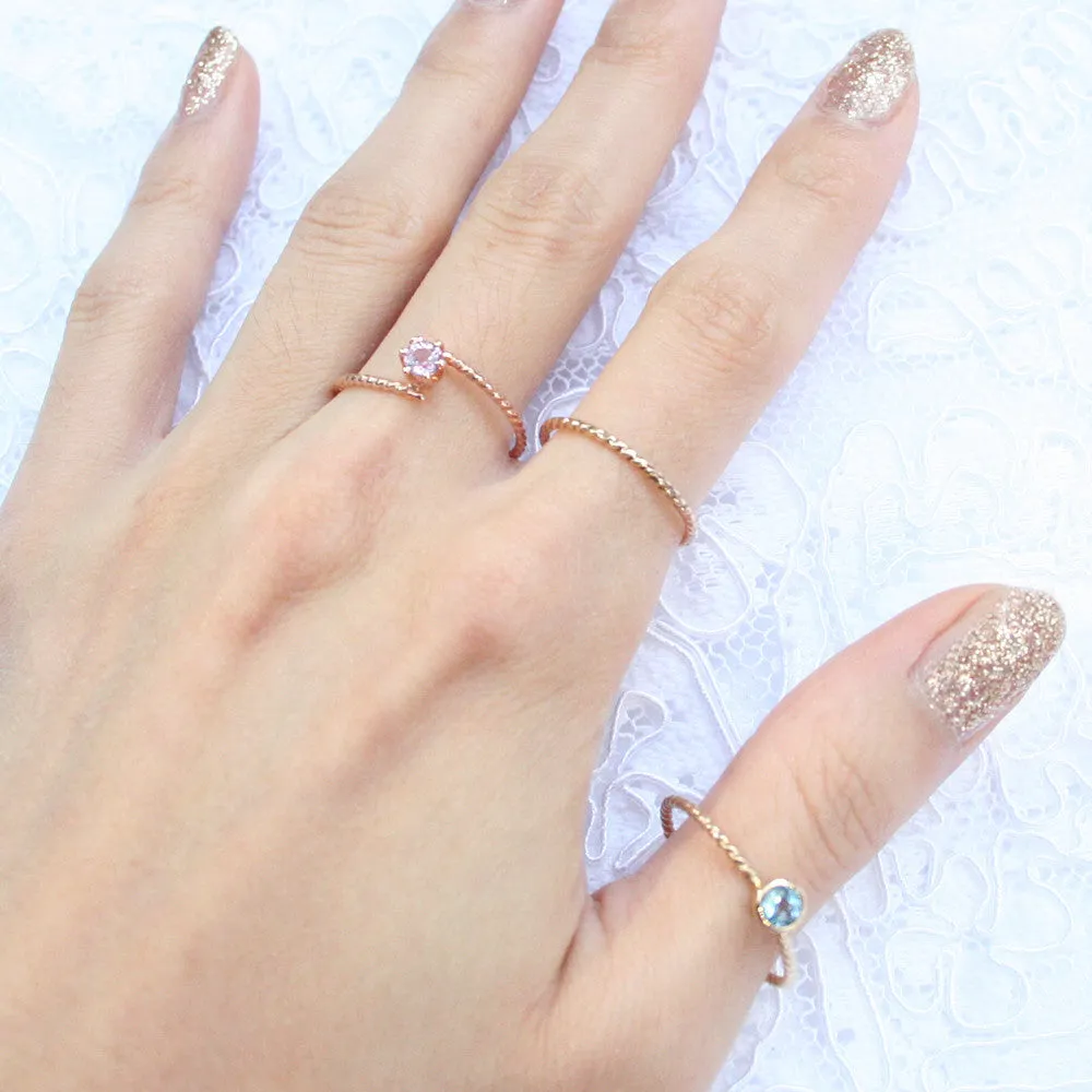 Birthstone Ring Engagement Jewelry Handmade