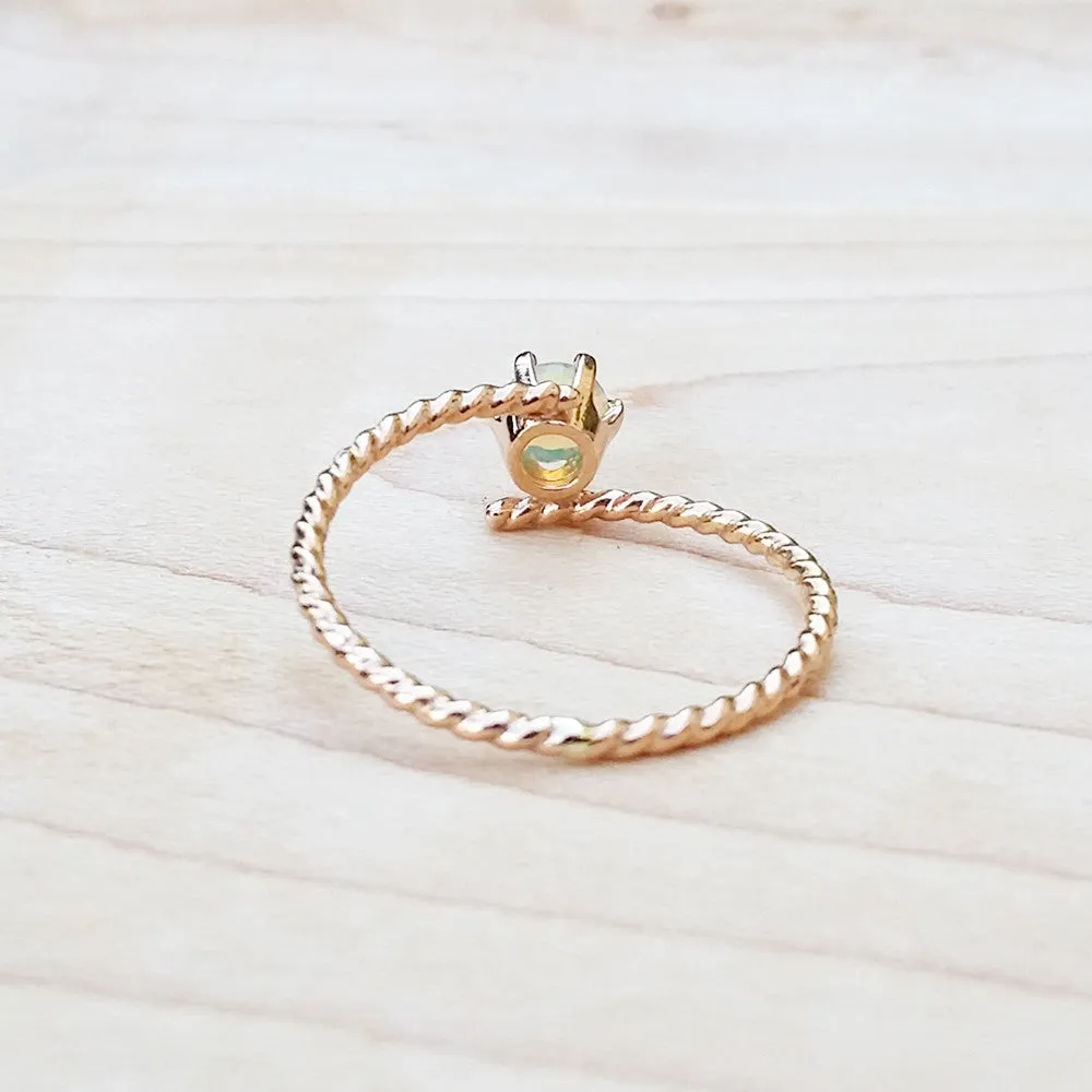Birthstone Ring Engagement Jewelry Handmade