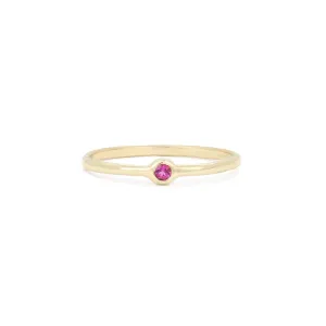 Birthstone Talisman Ring | October | Pink Tourmaline