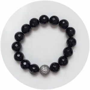 Black Onyx with Micro Pavé Gunmetal