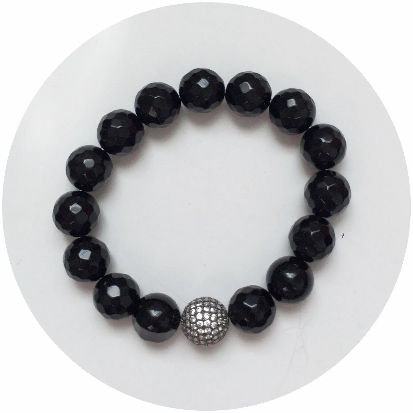 Black Onyx with Micro Pavé Gunmetal