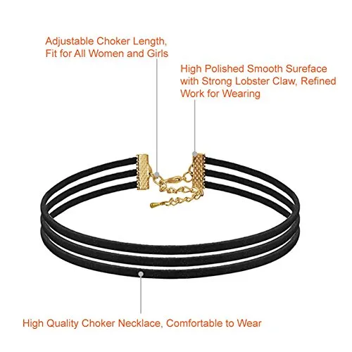 Black Velvet Choker Necklaces