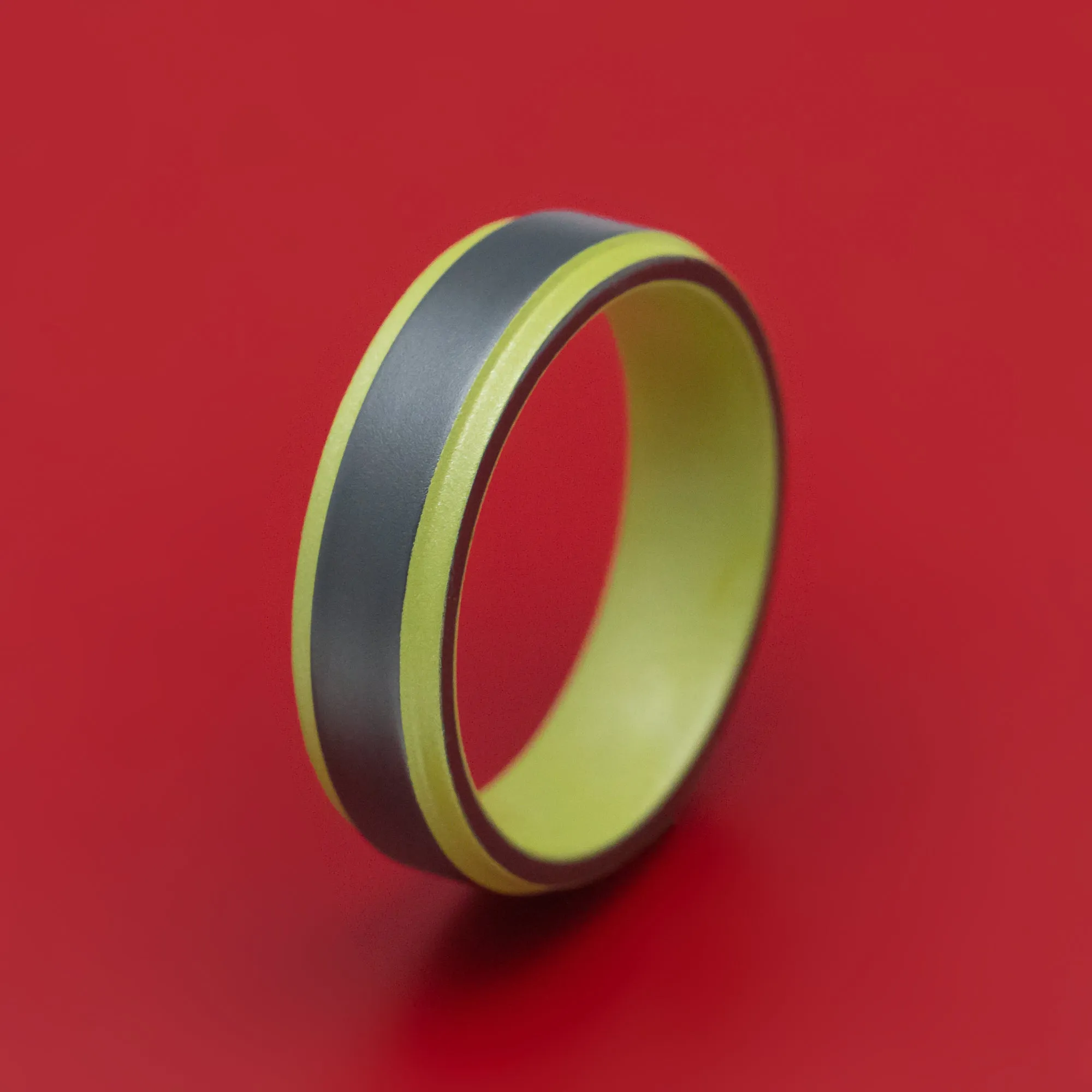Black Zirconium And Cerakote Ring Custom Made