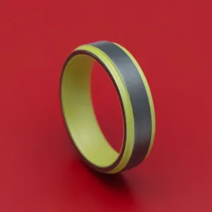 Black Zirconium And Cerakote Ring Custom Made