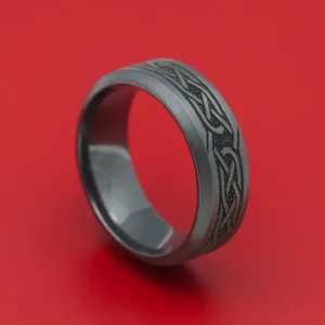 Black Zirconium Celtic Knot Ring