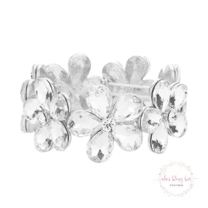 Blooming Beauty - Silver Stretch Bracelet
