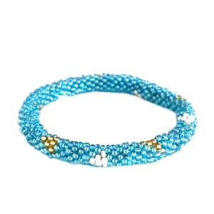 BLUE  BRACELET  #BR78720_BLU-GLD-WHT (RD3)