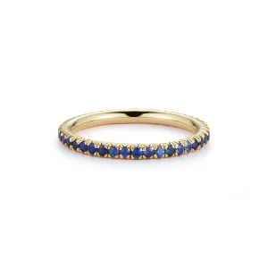 Blue Sapphire "Forever" Ring