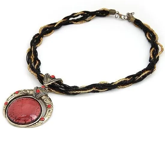 Bohemian Multilayer Crystal Gem Necklace