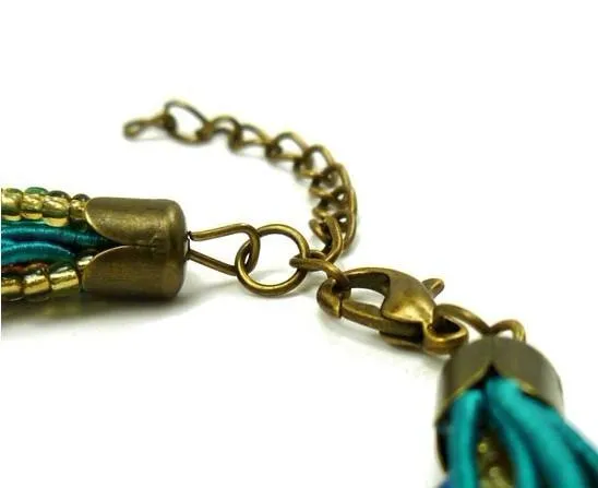 Bohemian Multilayer Crystal Gem Necklace